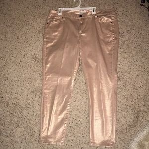 Shimmery and sheen plus sized  stylish pants
